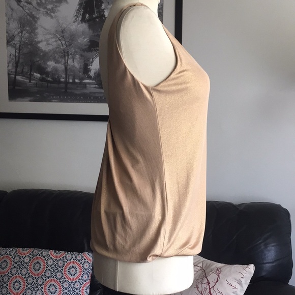 3.1 Phillip Lim 100% Silk Gold Top M - Picture 3 of 8